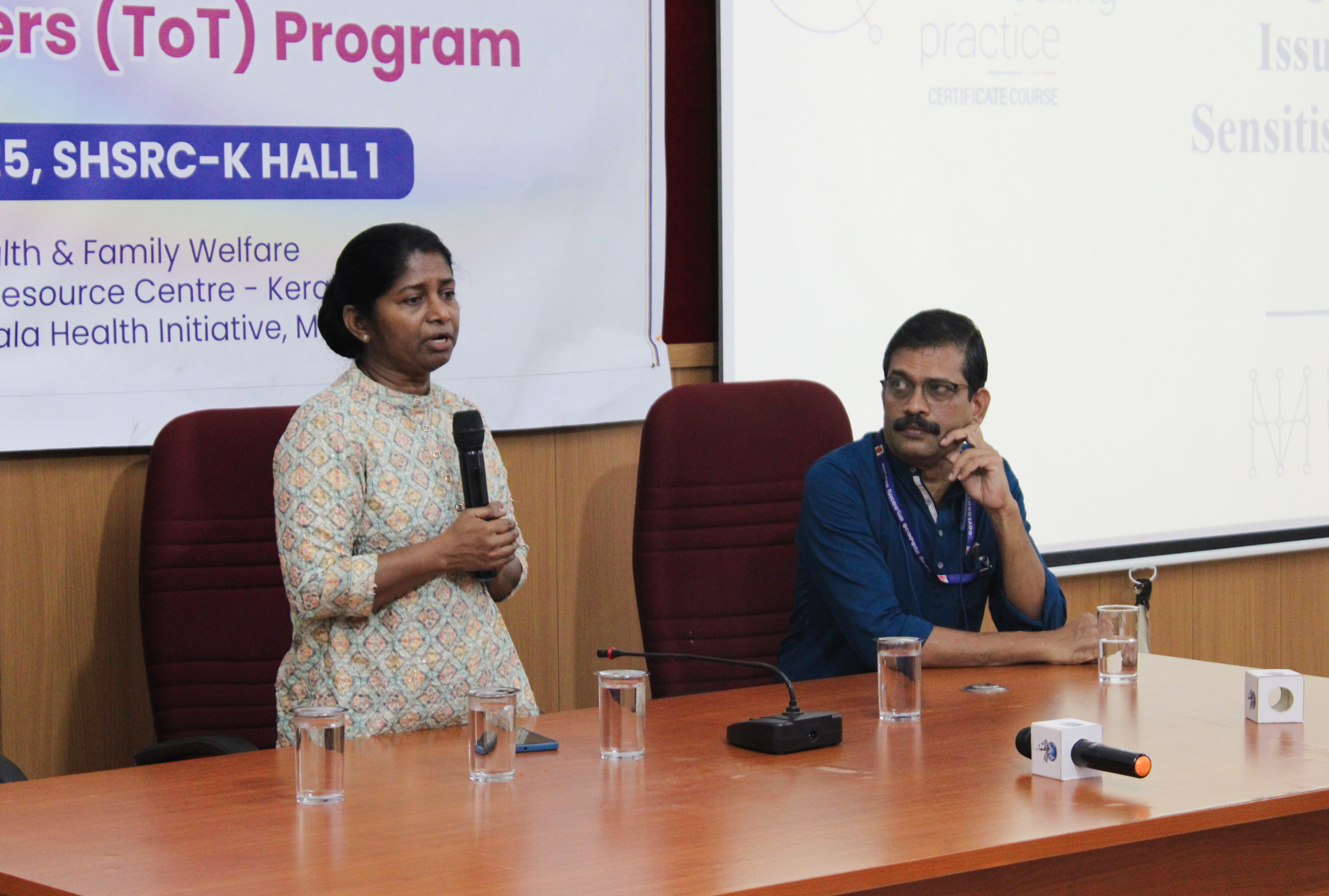 The State Health Systems Resource Centre (SHSRC) Kerala and the National Health Mission (NHM) Kerala, in collaboration with the Mariwala Health Initiative (MHI), organized a two-day Training of Trainers workshop for district-level officials.
